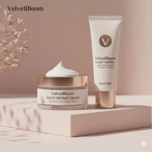 VelvetBloom Night Repair Cream – Deep Rejuvenation Overnight Formula